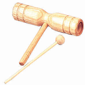 CPK PERCUSSION - Double Ended Wood Tone Block Educational, Natural Finish