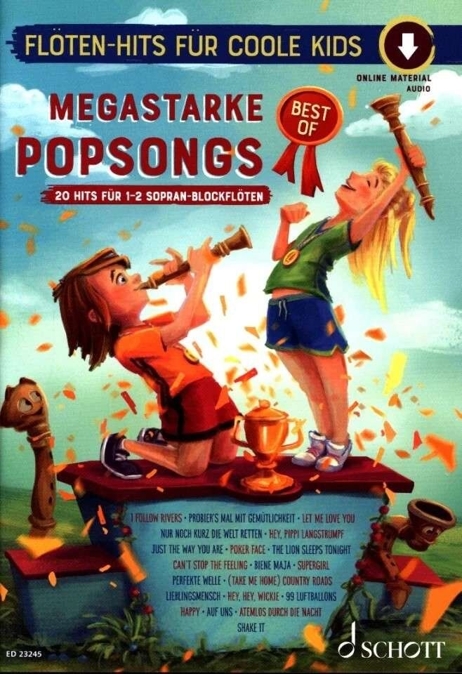 Megastarke Popsongs Best of Melodien für Sopranblockflöte