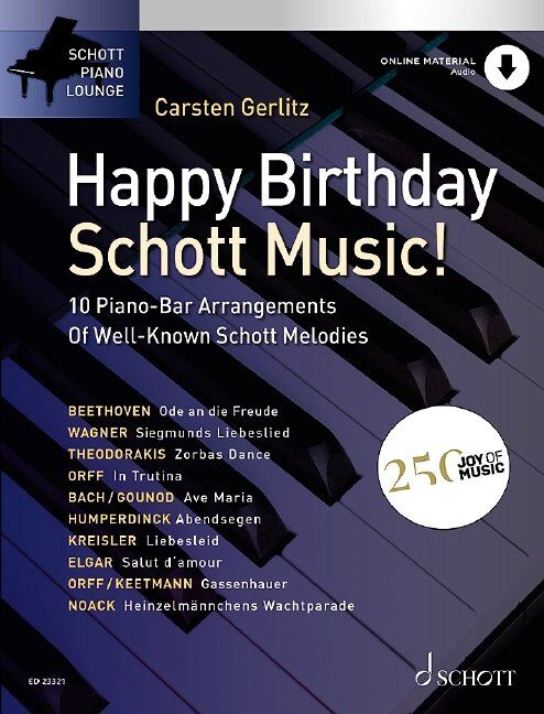 Happy Birthday Schott Music! 10 Piano Bar Arrangements by Carsten Gerlitz