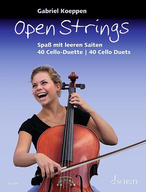 Open Strings 40 Cello Duets by Gabriel Koeppen, Published by Schott Music, Cello Format, 40 Pages