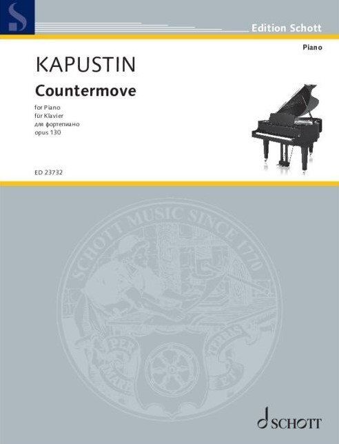 Kapustin - Countermove Op. 130 Sheet Music for Piano Solo, 16 Pages, Published by Schott Music