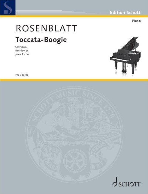 Rosenblatt Toccata Boogie for Piano - 20 Pages, Piano Solo, Schott Music