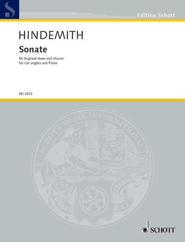 Hindemith - Sonata Cor Anglais/Piano (Softcover Book)