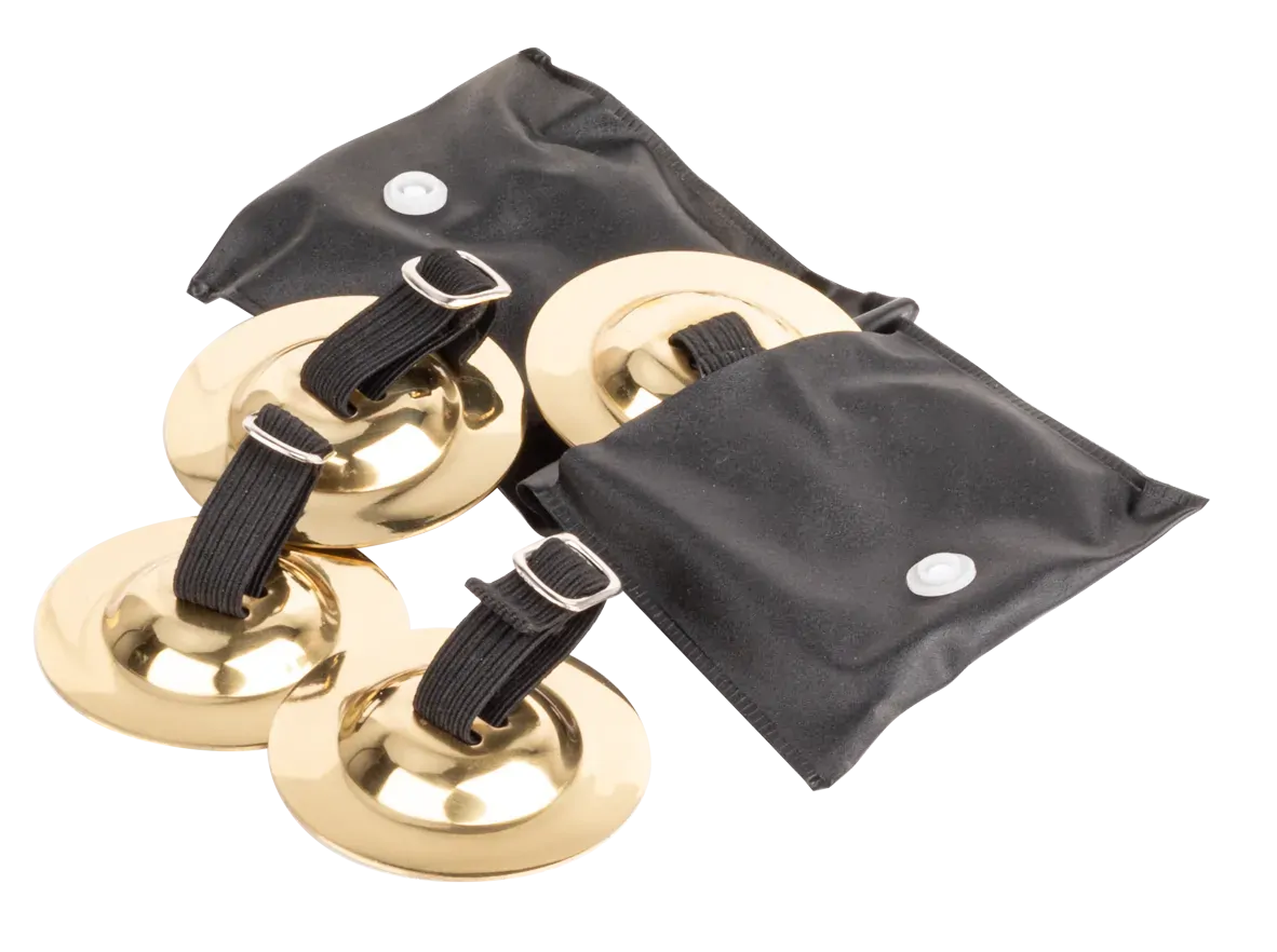 AMS 02 Inch Brass Finger Cymbals - 2 Pair (ED462)