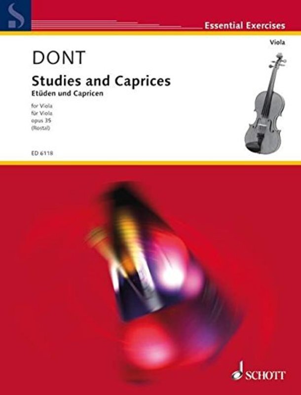 Dont - Studies And Caprices Op 35 Viola (Softcover Book)