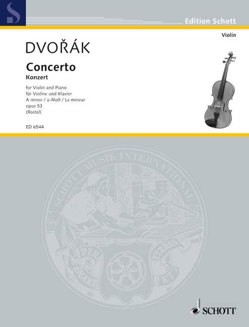 Violin Concerto Op 53 B108 Sheet Music