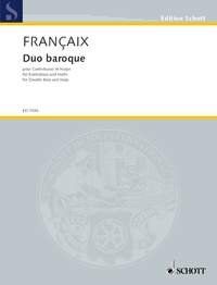 Francaix - Duo Baroque for Double Bass and Harp, Schott Music, 36 Pages