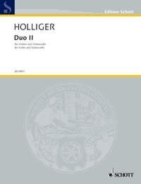 Holliger - Duo II for Violin and Cello, String Duo, 24 Pages, Schott Music