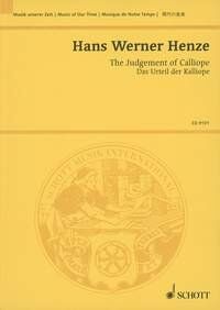 Henze - The Judgement of Calliope Study Score, Schott Music, 76 Pages