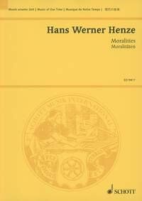 Henze - Moralities: 3 Plays After Aesop's Fables Study Score, 154 Pages, Schott Music