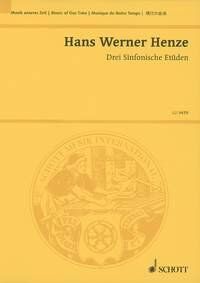 Henze - Drei Sinfonische Etuden Study Score, Orchestra, 64 Pages, Schott Music