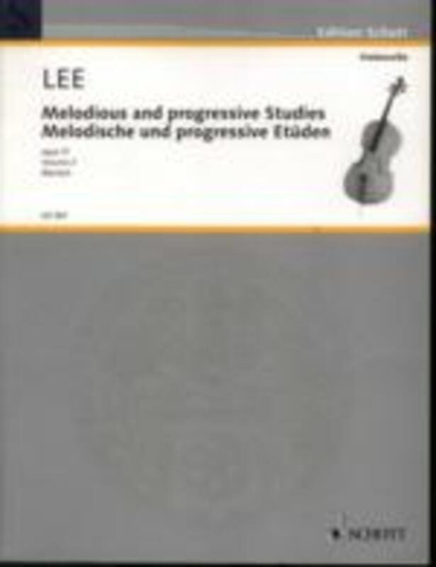 Lee Melodic and Progressive Studies Op. 31 Vol. 2 for Cello by Sebastian Lee, 24 Pages, Schott Music