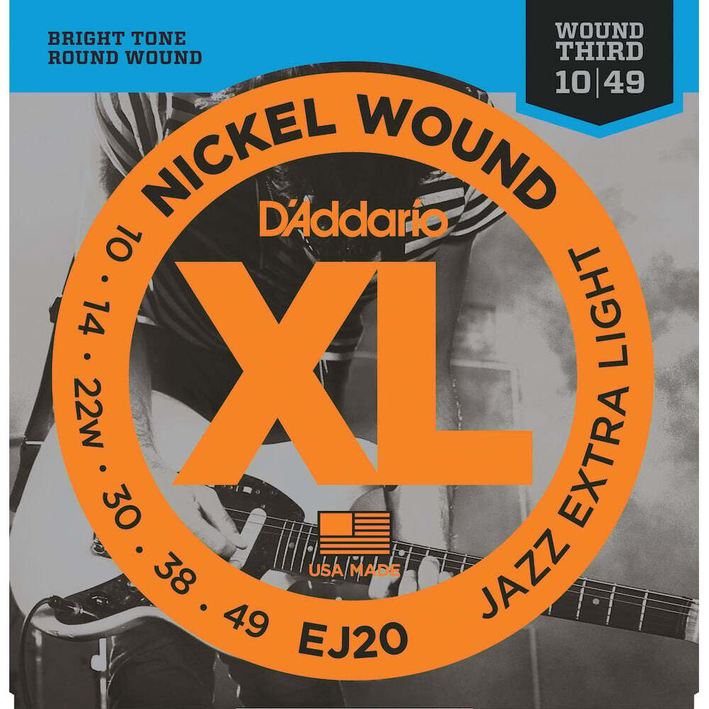 D'Addario EJ20 Electric Guitar String Set 10-49 Jazz XL Light — view 5