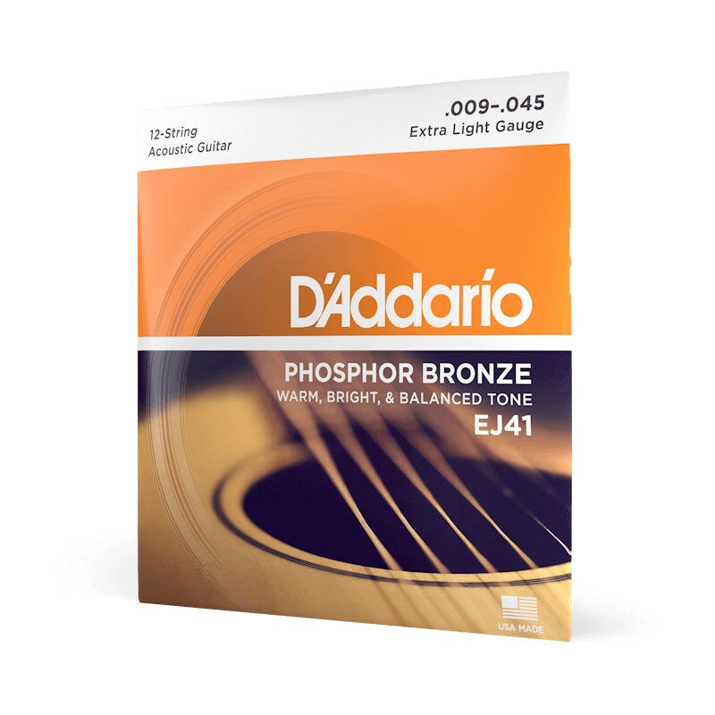 D'Addario 12-54 Phosphor Bronze Acoustic Guitar String Set Medium Top/Heavy Bottom — view 5