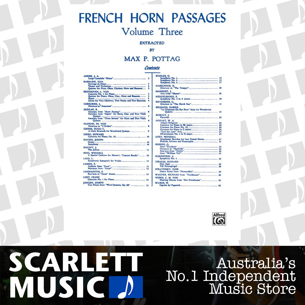 French Horn Passages Book 3 — view 2