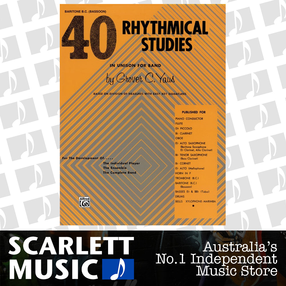 40 Rhythmical Studies for Baritone BC and Bassoon — view 2