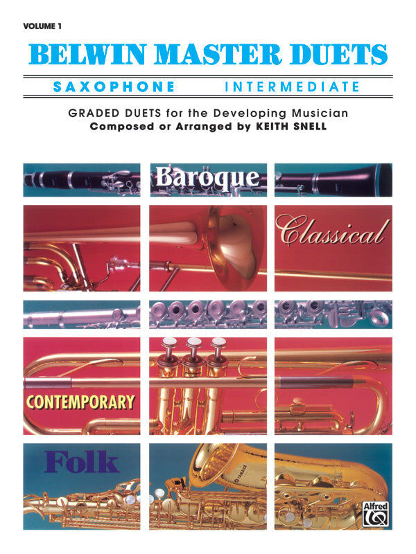 Belwin Master Duets Intermediate Book 1 for Alto Saxophone