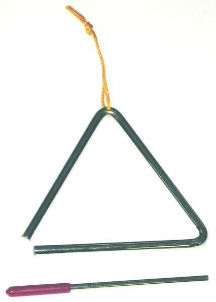 MANO PERCUSSION 6 Inch Triangle With Beater & Holder, Educational, Fun