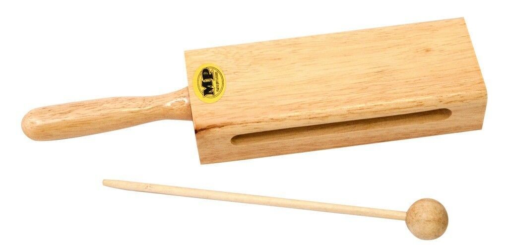 10 x MANO PERCUSSION - Rectangular Tone Block 4" Handle, Beater Included