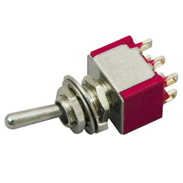 DiMarzio 3-Position DPDT Mini Switch Chrome ON/OFF/ON EP1107 Electric Guitar
