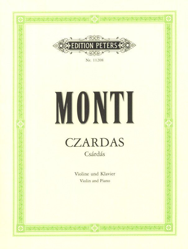 Monti Czardas for Violin and Piano, Edition Peters