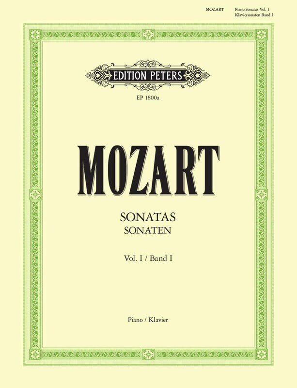 Mozart Piano Sonatas Vol 1 Urtext Edition by Wilhelm Weismann