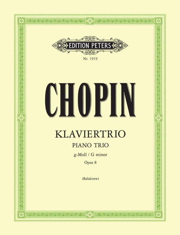 Trio G Min Op 8 Violin Vc Piano Ed Balakirev (Music Score/Parts) Book
