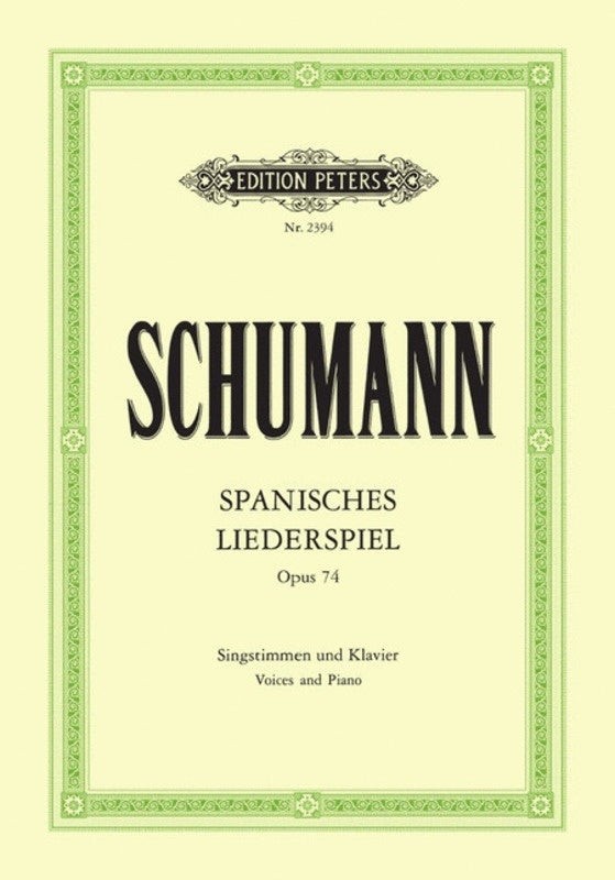 Spanisches Liederspiel Op 74 (Softcover Book)