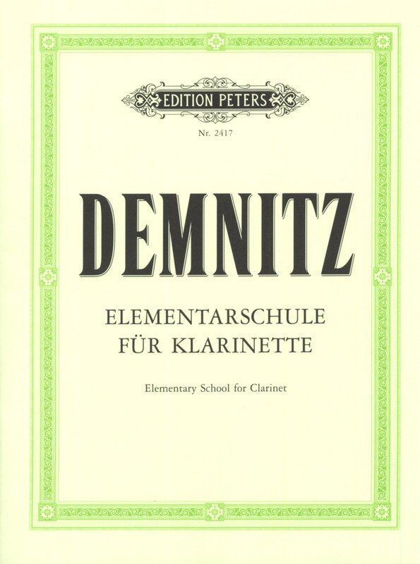 Demnitz - Elementary School for Clarinet, Clarinet Solo, 23 Pages, Edition Peters
