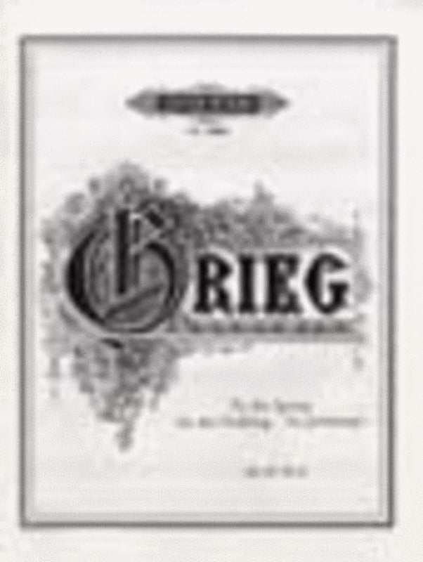 Grieg - To The Spring Op 43 No 6 Piano (Softcover Book)