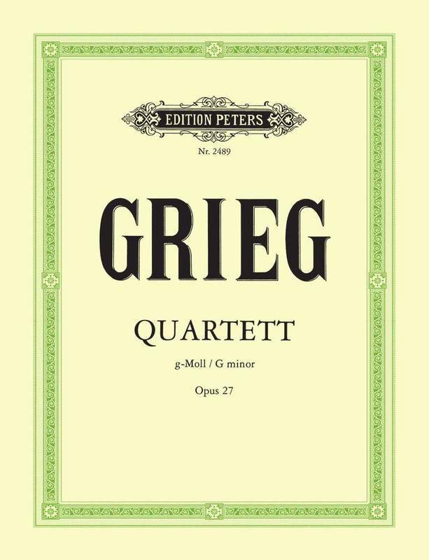 Grieg - String Quartet G Minor Op 27 Set Of Parts