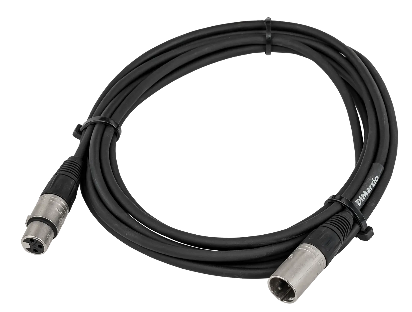 Dimarzio 15 FT Neutrik XLR to XLR Black Microphone Cable