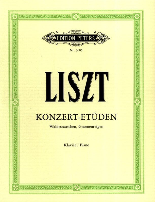 Liszt - 2 Concert Studies for Piano Solo by Edition Peters