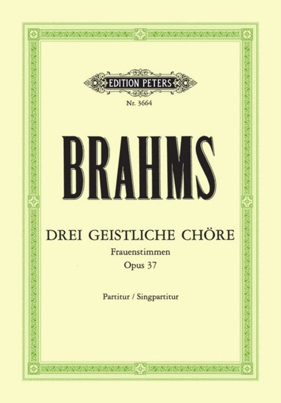 Sacred Choruses 3 Op 37 Latin (Softcover Book)