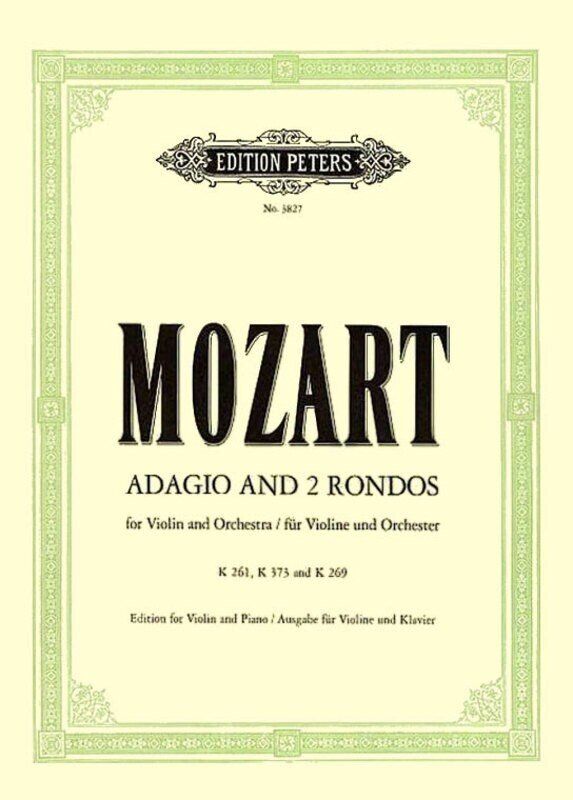 Mozart - Adagio K261 & Rondos K269 K373 for Violin and Piano