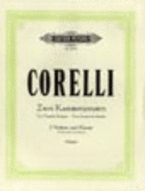 Sonatas Da Camera Op 2 No 4 Op 4 No 9 2 Violin Piano (Softcover Book)