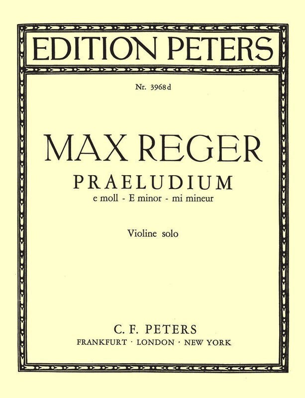 Praeludium E Min Violin Piano (Softcover Book)
