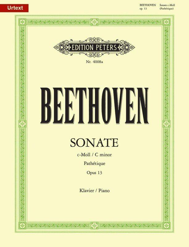 Beethoven Sonata in C Minor Op. 13 Pathetique Urtext Edition for Piano Solo