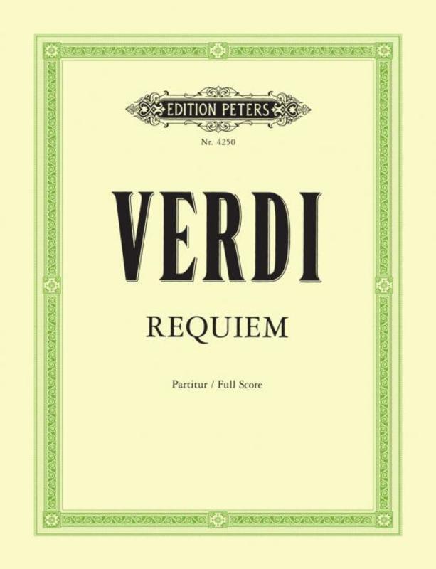 Verdi - Requiem Full Score Score