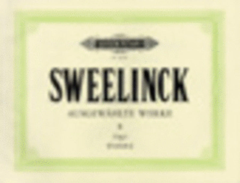 Sweelinck - Selected Keyboard Works Book 2 Organ (Softcover Book)