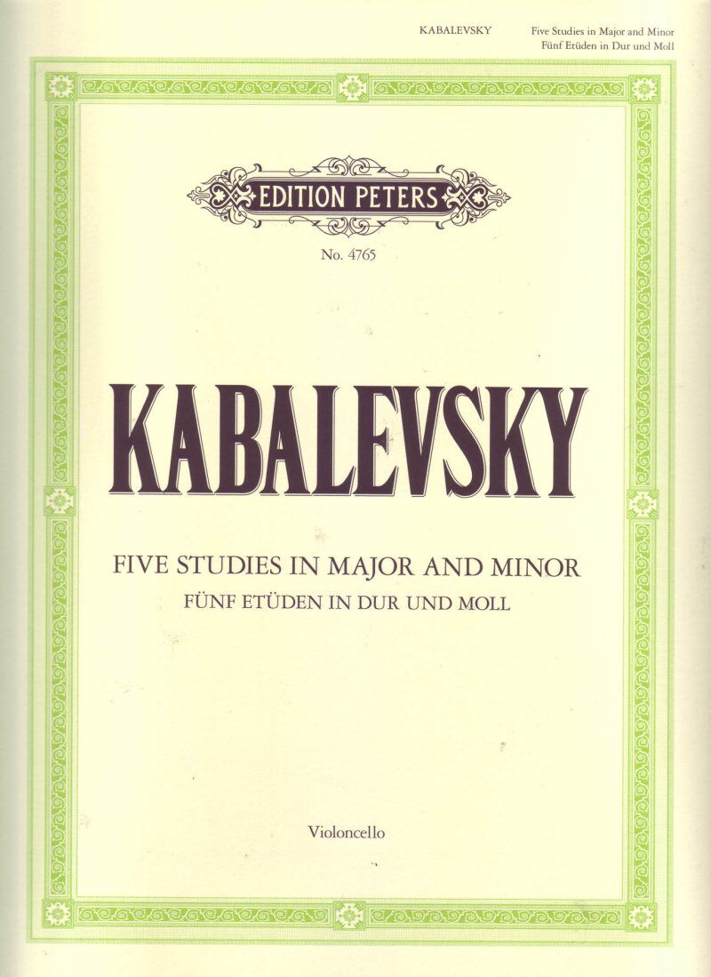Kabalevsky - 5 Studies Op. 67 for Cello Solo