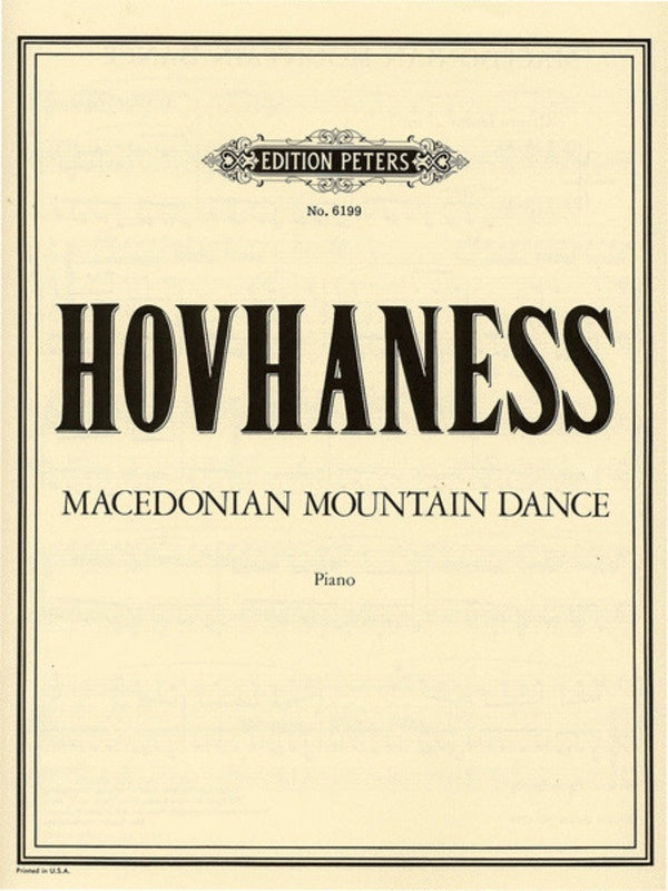 Macedonian Mountain Dance Op 144 (Softcover Book)