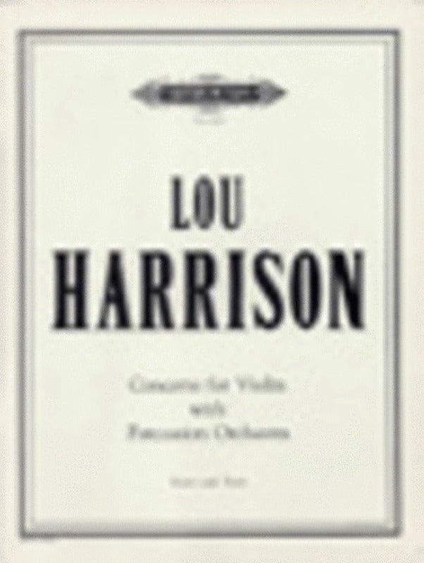 Concerto Violin And Percussion Score Parts (Music Score/Parts) Book