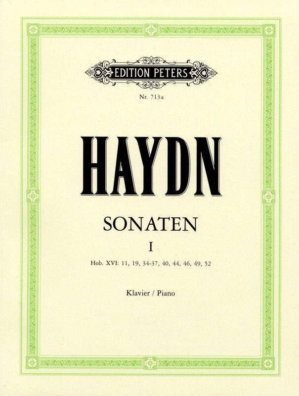 Haydn - Piano Sonatas Volume 1, Edition Peters, Piano Solo, Hob.XVI Nos. 11, 19, 34, 35, 36, 37, 40, 46, 49, 52