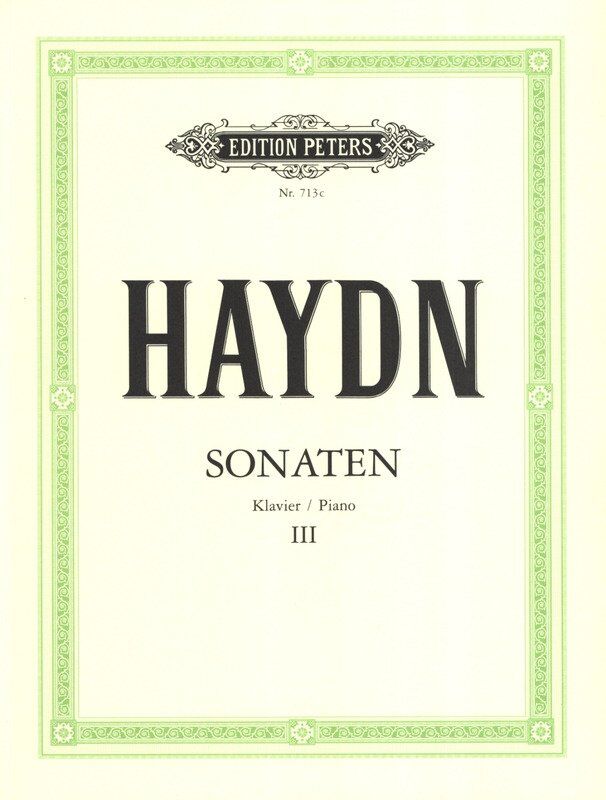 Haydn - Piano Sonatas Volume 3, Hob.XVI Nos. 12, 20, 24, 25, 26, 31, 41, 42, 45, 48, Edited by Adolf Martienssen