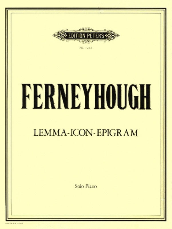 Lemma Icon Epigram (Softcover Book)