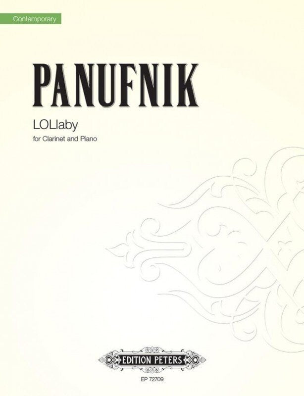 Roxanna Panufnik: Lullaby — Clarinet & Piano (Edition Peters)