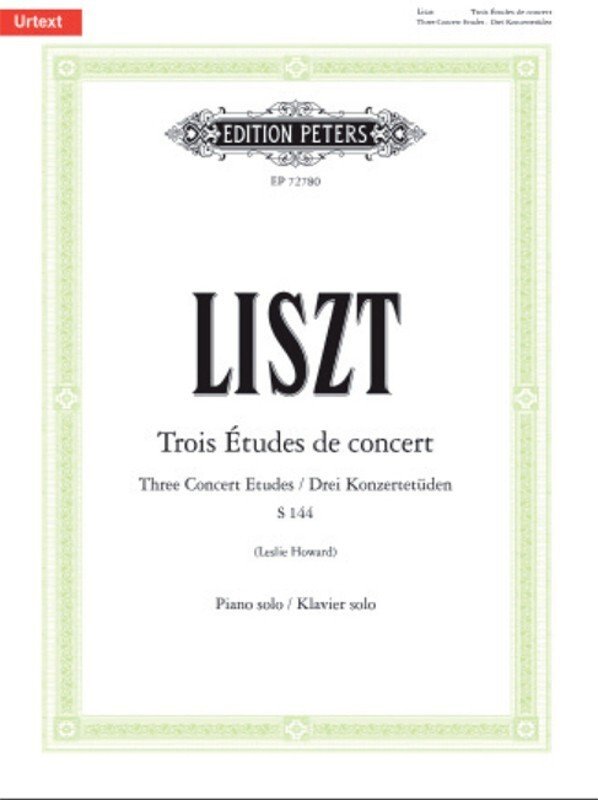 Liszt: 3 Concert Etudes — Piano (Edition Peters)