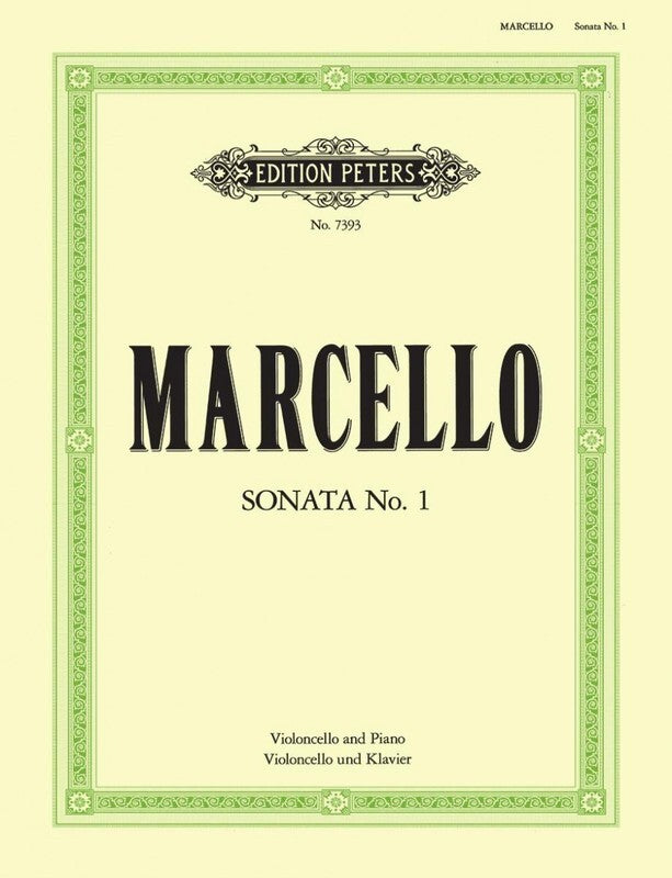 Marcello - Sonata In F Op 2 No 1 Cello/Piano (Softcover Book)