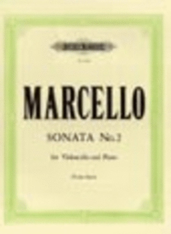 Bach - Sonata Op 2 No 2 E Minor Cello/Piano (Softcover Book)